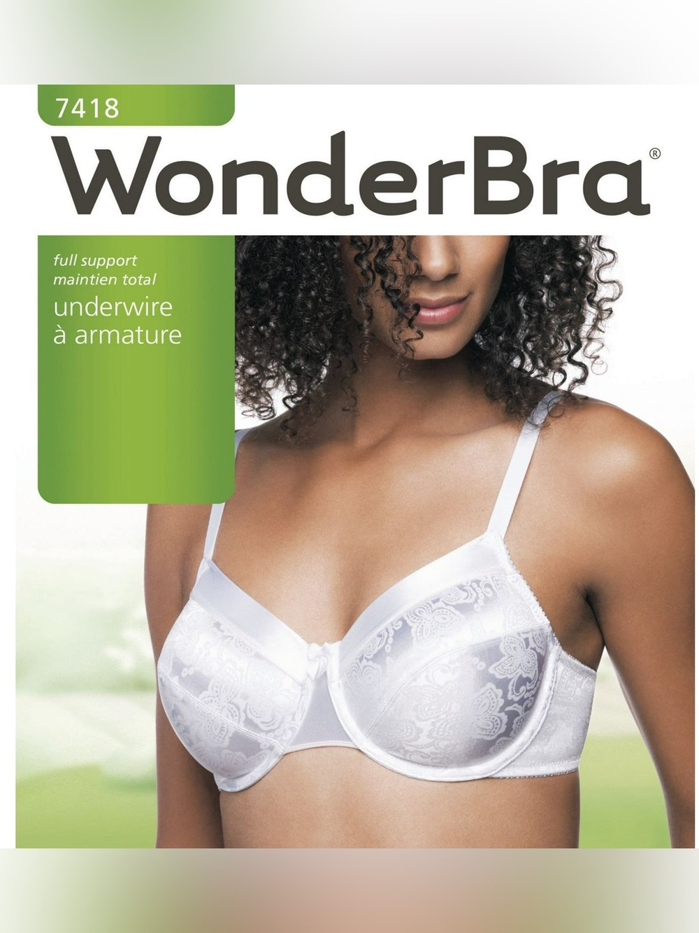 WonderBra White Full Support Lace Underwire Bra Size 38D
